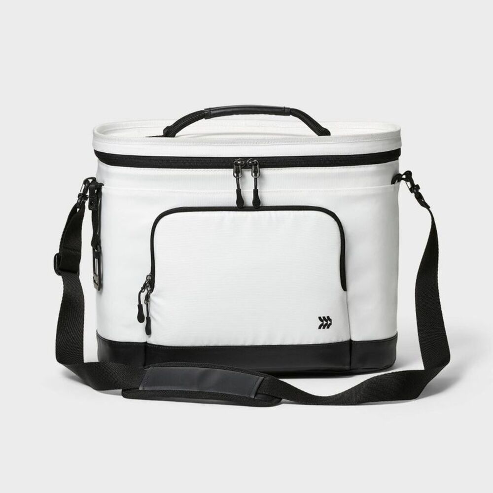 All In Motion - Soft Sided 24 Cans/20.6qt  Backpack Cooler White - White